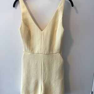 Wilfred Yellow Sleeveless V-Neck Jumpsuit